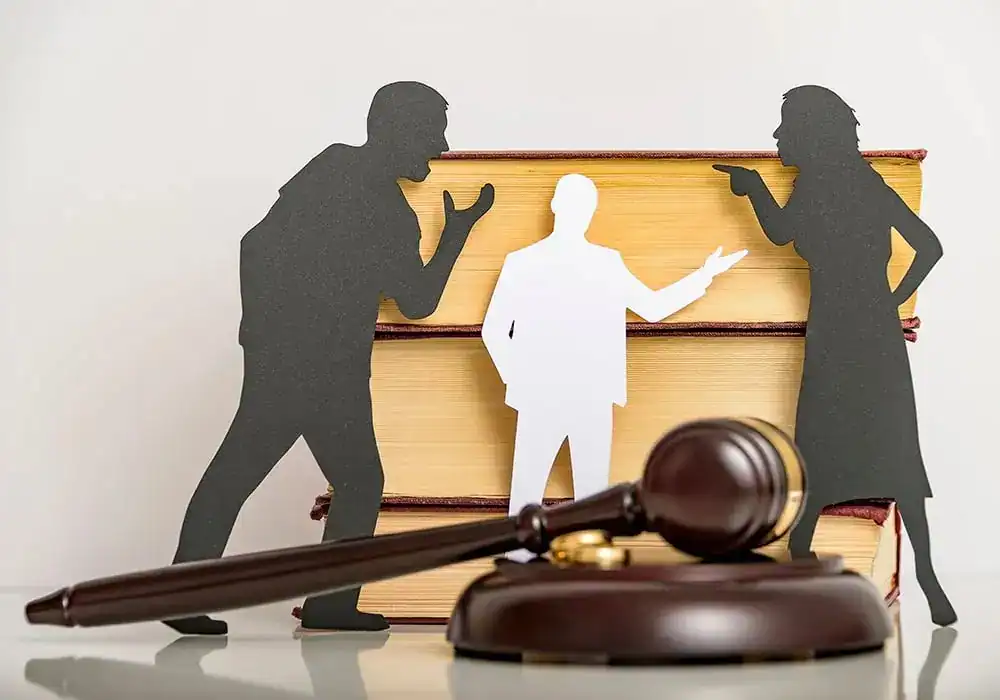 image of couple arguing through divorce Enfield