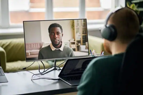 image of online mediation Enfield in progress.