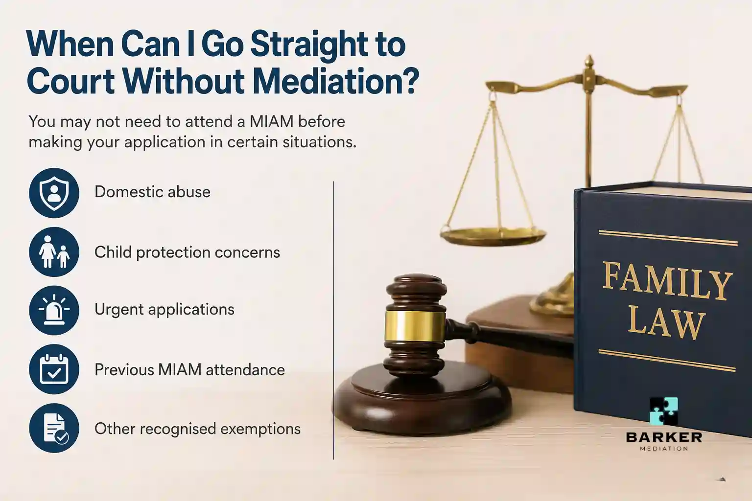 When Can I Go Straight to Court Without Mediation Enfield?